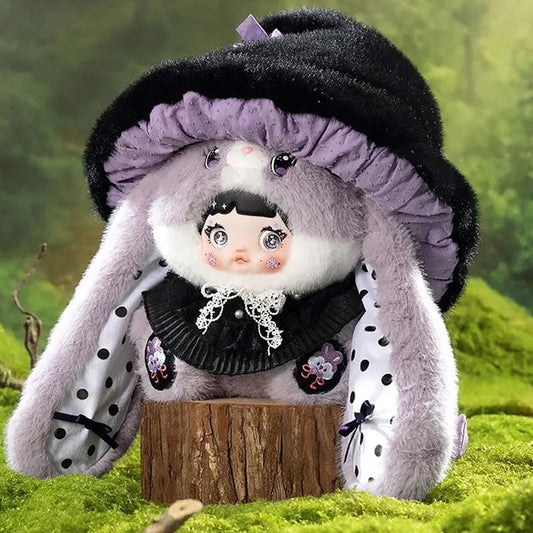 Nommi Blind Box Plush Figures Cute Vinyl Blind Box Nommi 400% Mushroom Hat Series Collectible Toy