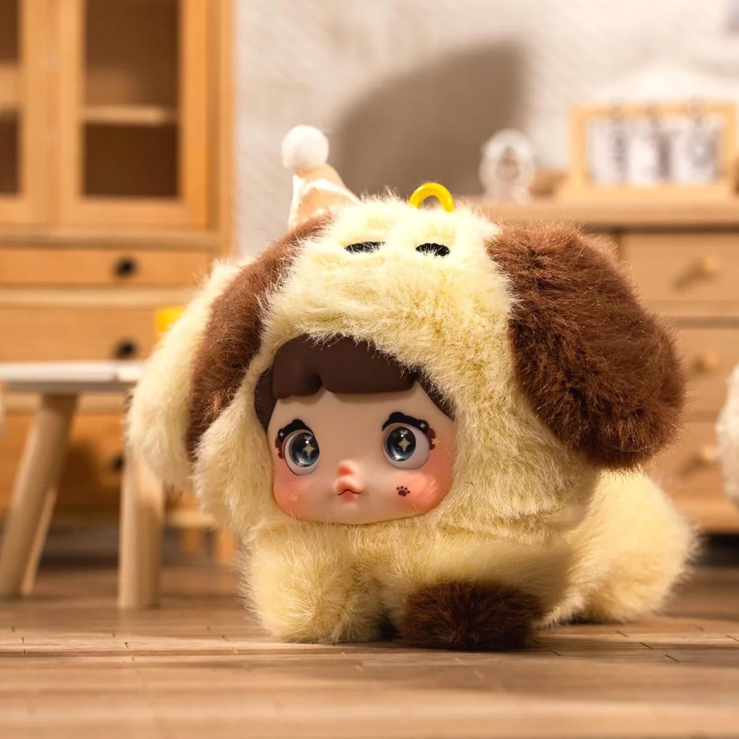 Nommi Blind Box Plush Doll Cute Vinyl Face Blind Box Plush Doll Baby Series Collectible Toy