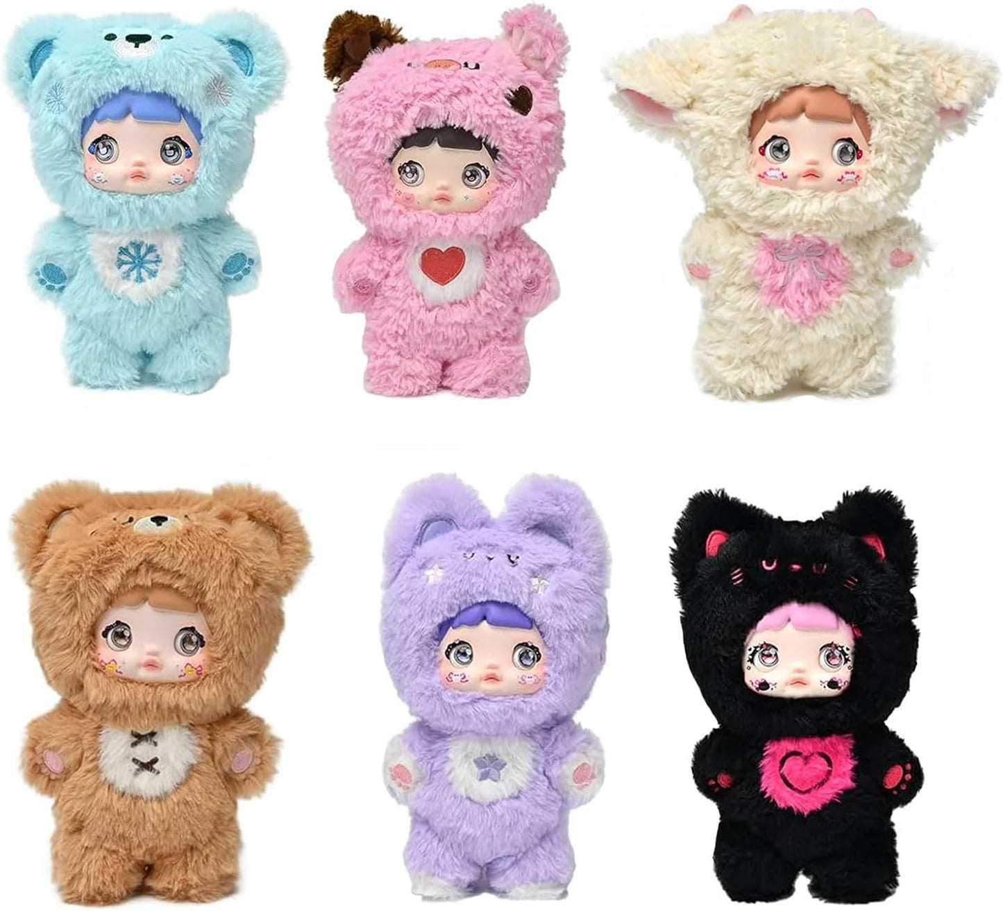 Nommi Blind Box Plush Cute Vinyl Blind Box Plush Doll Loveliness Never Ends Series Collectible Toys