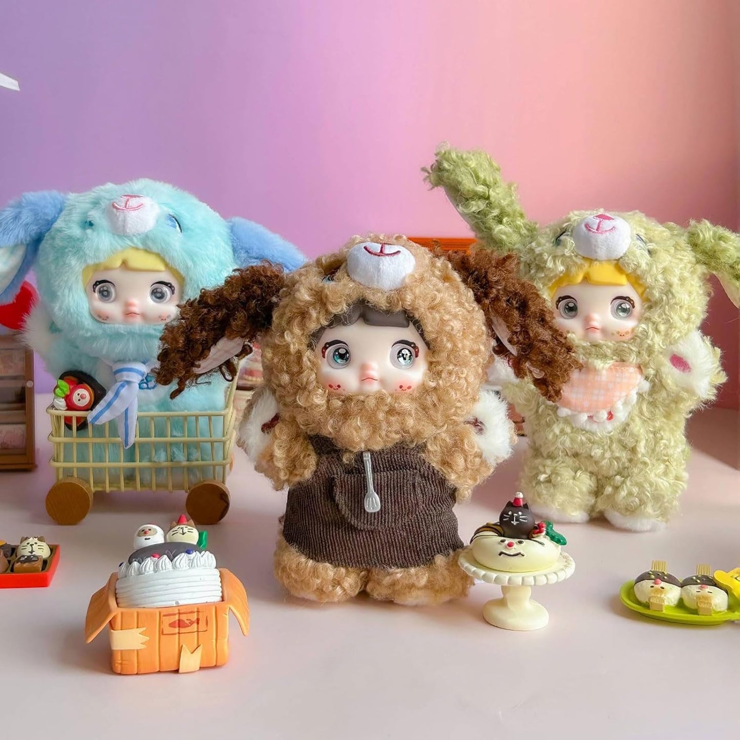 Nommi Blind Box Plush Cute Vinyl Blind Box Nommi Puppy Diary Series Collectible Toys Mystery Box