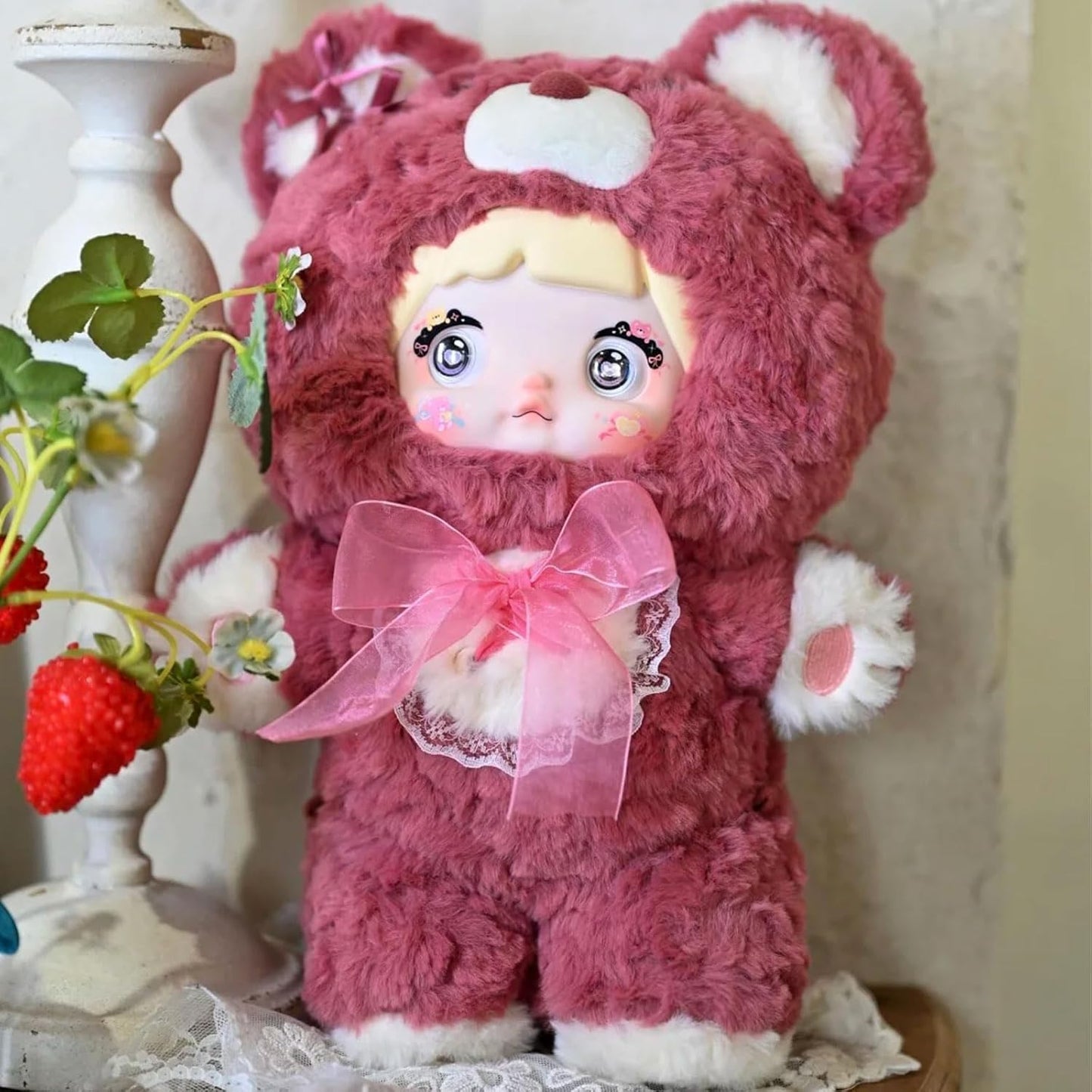 Nommi Blind Box Plush Figures Large Cute Vinyl Nommi 400% Good Night Bear Series Collectible Toy