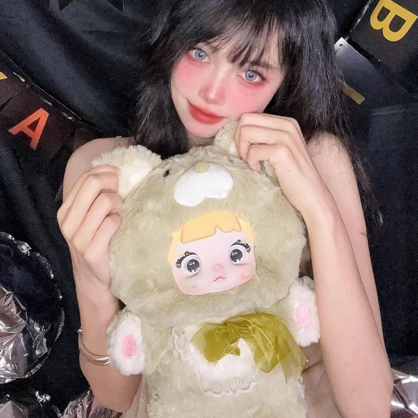 Nommi Blind Box Plush Figures Large Cute Vinyl Nommi 400% Good Night Bear Series Collectible Toy