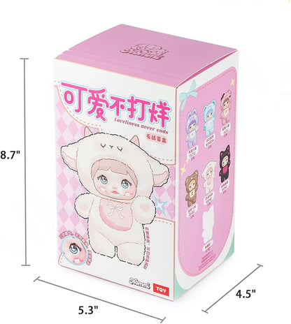Nommi Blind Box Plush Cute Vinyl Blind Box Plush Doll Loveliness Never Ends Series Collectible Toys