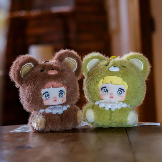 Nommi Blind Box Plush Doll Cute Vinyl Face Blind Box Plush Doll Baby Series Collectible Toy
