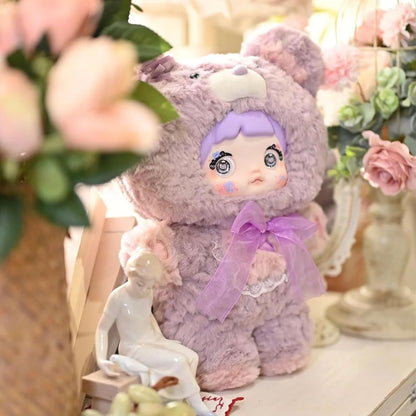 Nommi Blind Box Plush Figures Large Cute Vinyl Nommi 400% Good Night Bear Series Collectible Toy