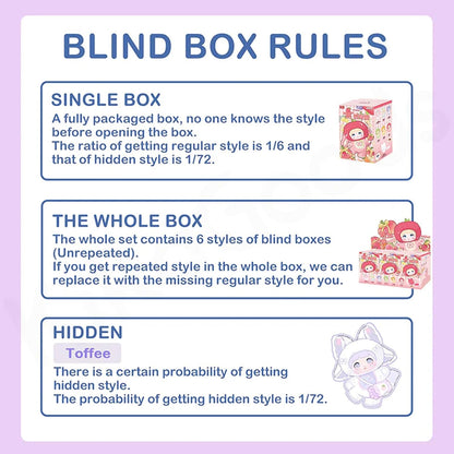 Nommi Blind Box Plush Cute Vinyl Blind Box Plush Doll Interesting Fruits Series Collectible Toys