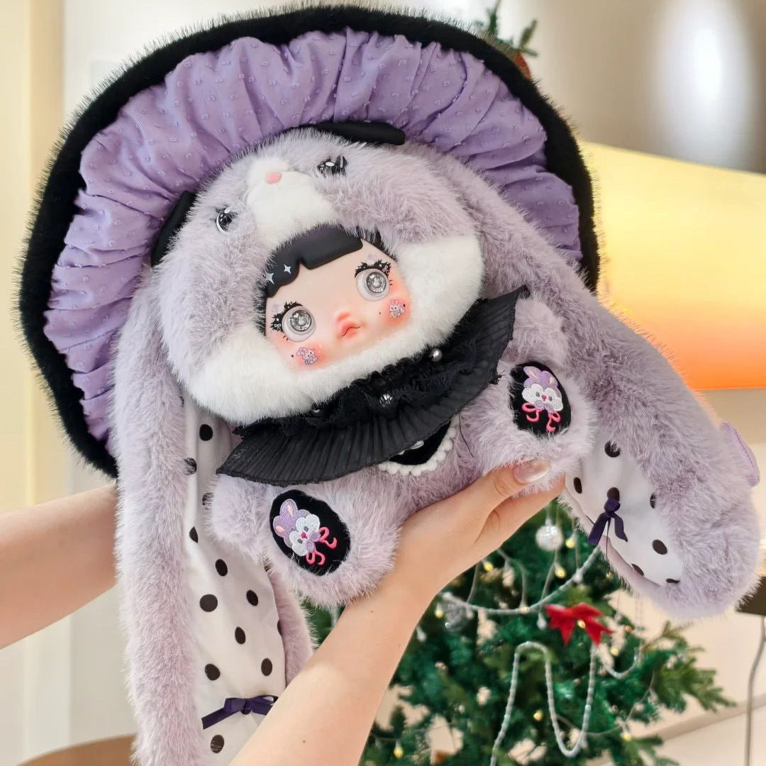 Nommi Blind Box Plush Figures Cute Vinyl Blind Box Nommi 400% Mushroom Hat Series Collectible Toy