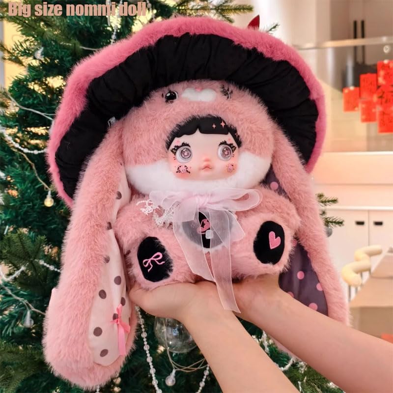 Nommi Blind Box Plush Figures Cute Vinyl Blind Box Nommi 400% Mushroom Hat Series Collectible Toy