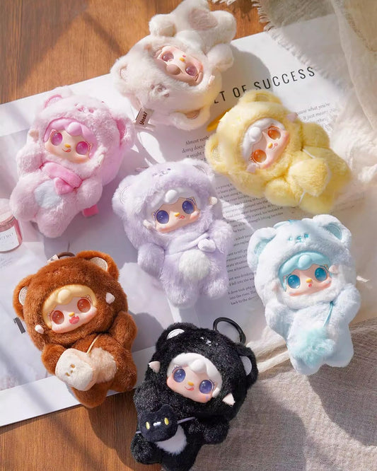 Yooki Blind Box Cute Vinyl Plush Blind Box Figures Bear Series Collectible Toys Figure Mystery Box