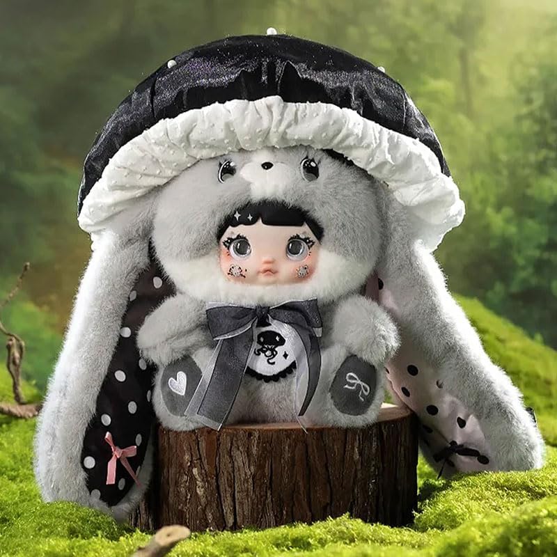 Nommi Blind Box Plush Figures Cute Vinyl Blind Box Nommi 400% Mushroom Hat Series Collectible Toy