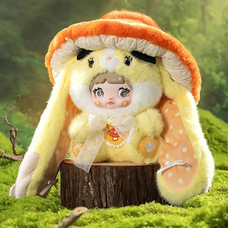 Nommi Blind Box Plush Figures Cute Vinyl Blind Box Nommi 400% Mushroom Hat Series Collectible Toy