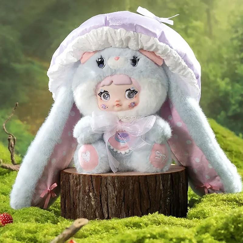 Nommi Blind Box Plush Figures Cute Vinyl Blind Box Nommi 400% Mushroom Hat Series Collectible Toy