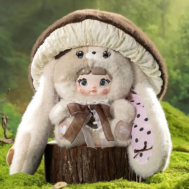 Nommi Blind Box Plush Figures Cute Vinyl Blind Box Nommi 400% Mushroom Hat Series Collectible Toy
